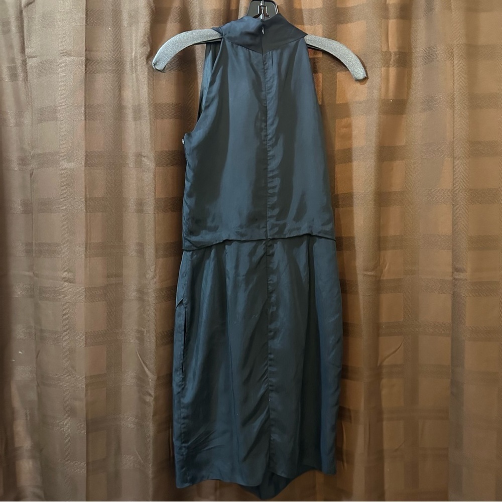 NWOT Carven 100% Silk Black Dress 36 - Picture 4 of 4